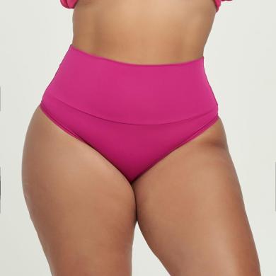 Clara - 064 - Plus Size - Cós Alto - Em Microfibra Lisa