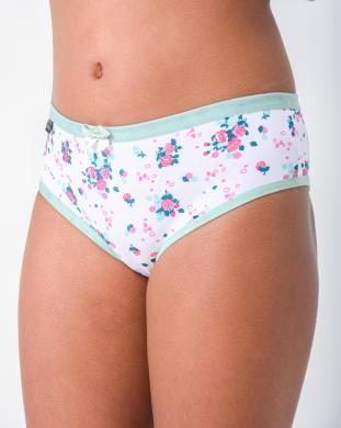 120G - Ayla - Calcinha Juvenil -  Microfibra Poliamida Estampada